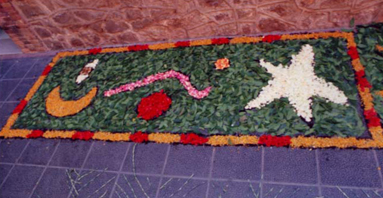 12.- Alfombras de flores